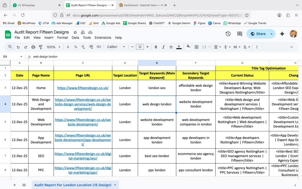 SEO Audit Report Screenshot